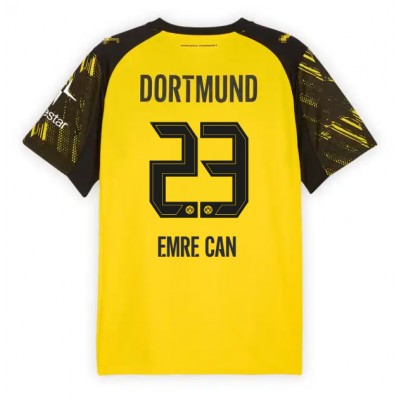 Moški Nogometni dresi Borussia Dortmund Emre Can #23 Domači 2025-26 Kratek Rokav Moški Nogometni dresi Borussia Dortmund Emre Can #23 Domači 2025-26 Kratek Rokav